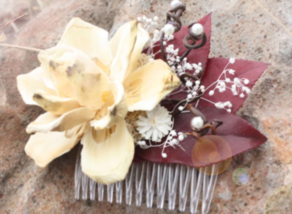 Summer Rose Hair Comb 'falling For You'